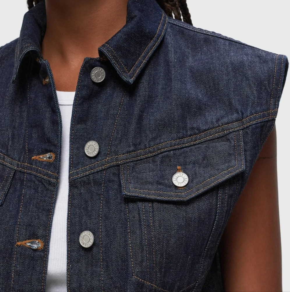 Agolde Evan Denim Shirt / Vest - Picture 3 of 15
